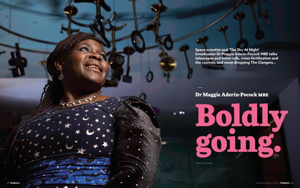 Boldly going: space scientist Dr Maggie Aderin-Pocock&nbsp;MBE