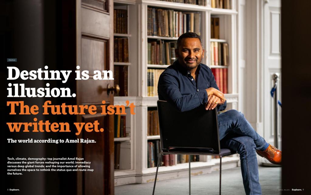 Amol Rajan feature for Exploare&nbsp;Magazine